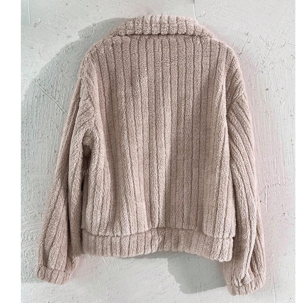 Cozy Teddy Button Down Oversized Jacket Coat - image 6